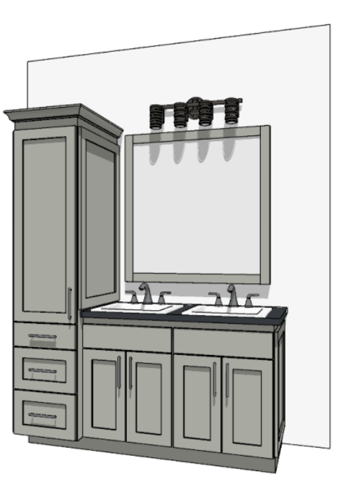 61"-72" Custom Vanity | Design Yours Below