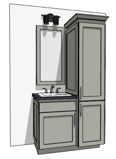 37"-48" Custom Vanity | Design Yours Below