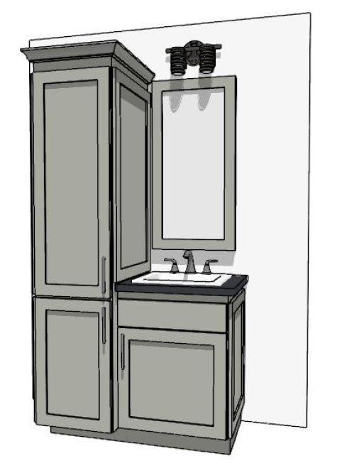 37"-48" Custom Vanity | Design Yours Below