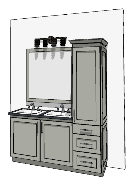 61"-72" Custom Vanity | Design Yours Below