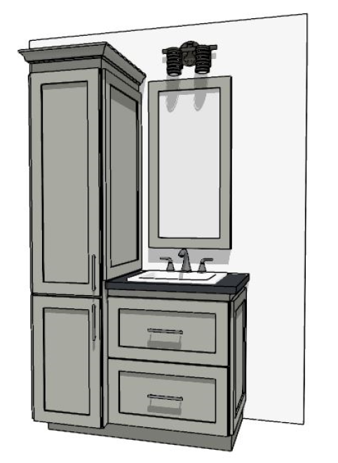 37"-48" Custom Vanity | Design Yours Below