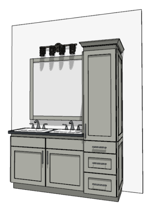 61"-72" Custom Vanity | Design Yours Below