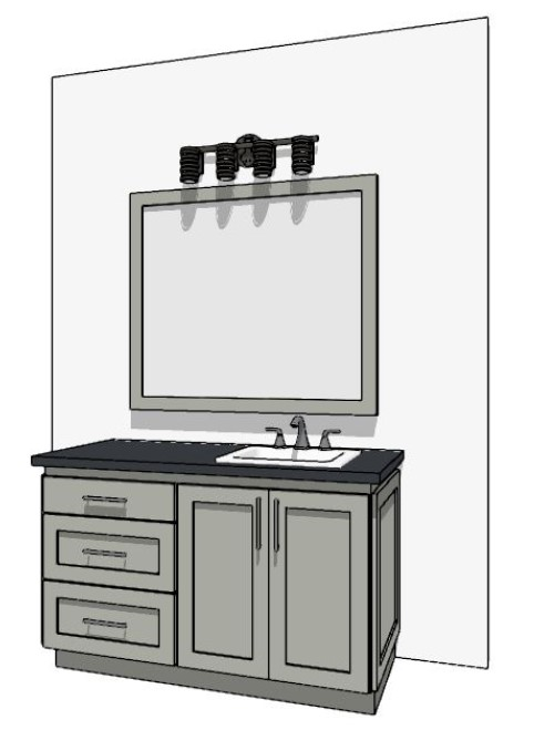 49"-60" Custom Vanity | Design Yours Below