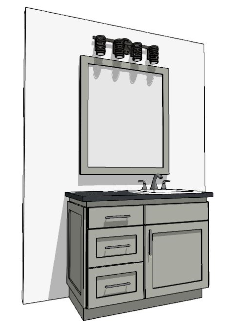 37"-48" Custom Vanity | Design Yours Below