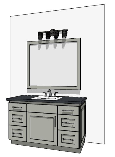 49"-60" Custom Vanity | Design Yours Below