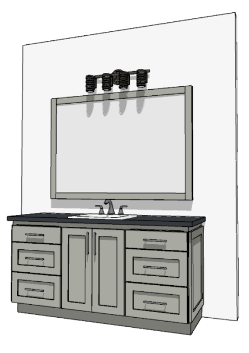 61"-72" Custom Vanity | Design Yours Below