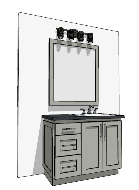 37"-48" Custom Vanity | Design Yours Below