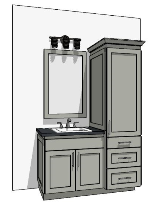 49"-60" Custom Vanity | Design Yours Below