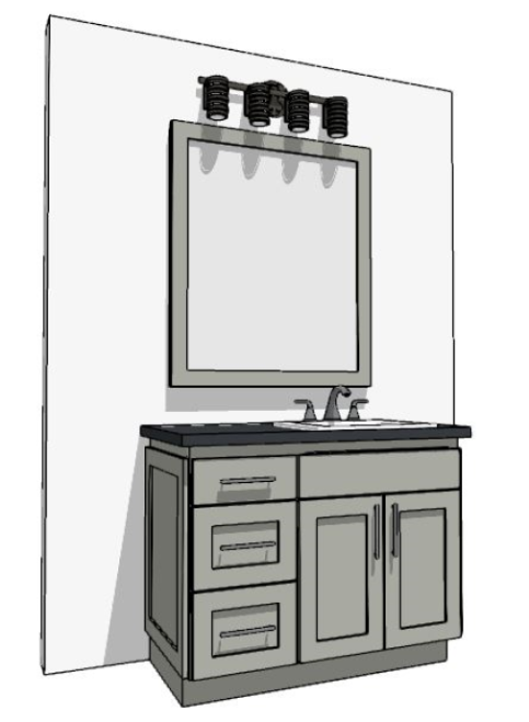 37"-48" Custom Vanity | Design Yours Below