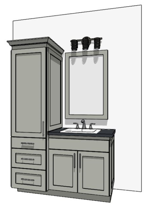 49"-60" Custom Vanity | Design Yours Below