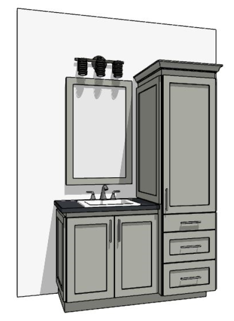 49"-60" Custom Vanity | Design Yours Below