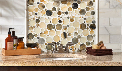 Bubblicious Non-Iridescent Mosaic Tile