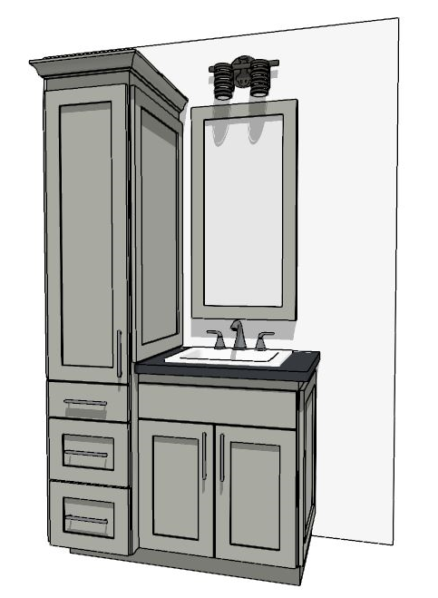 37"-48" Custom Vanity | Design Yours Below