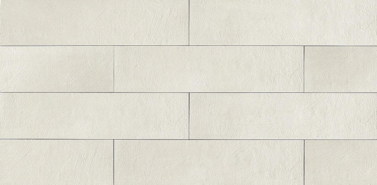 8" x 32" Wall tile in color Bianco in a repeated horizontal pattern.