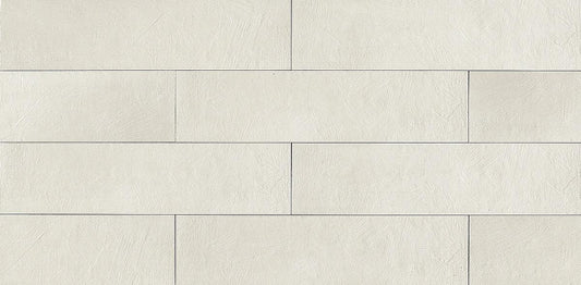 8" x 32" Wall tile in color Bianco in a repeated horizontal pattern.