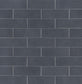 2.5" x 8" Wall tile in color Genziana in a repeated horizontal pattern.