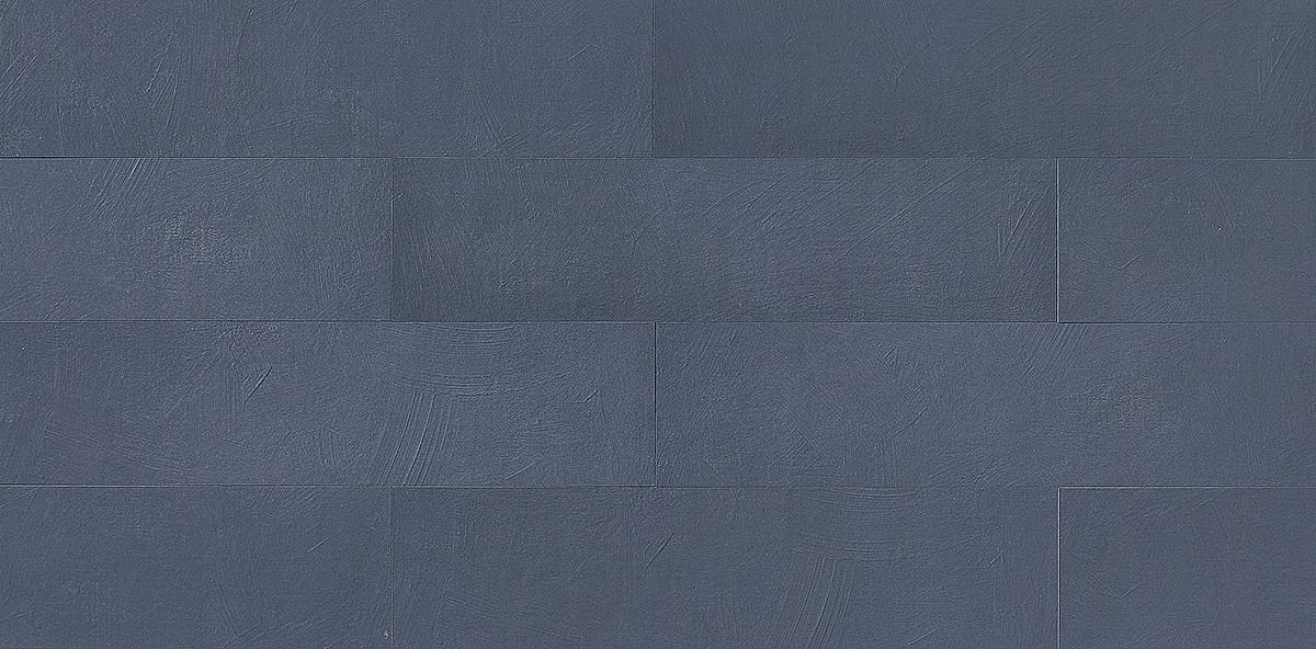8" x 32" Wall tile in color Genziana in a repeated horizontal pattern.