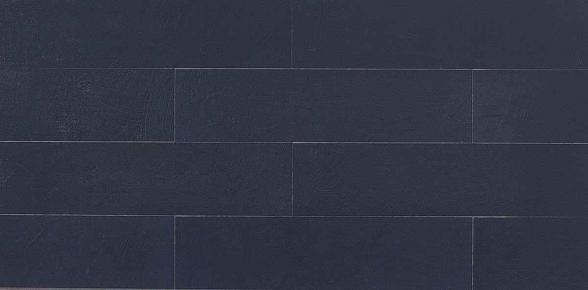8" x 32" Wall tile in color Mirtillo in a repeated horizontal pattern.