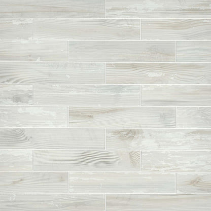 2-1/4" x 11-3/4" Floor tile in the color Bailey is Soy Vanilla