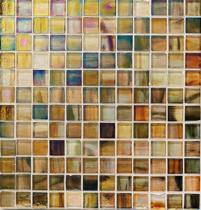Haute Glass 1" x 1" Iridescent Mosaic Tile