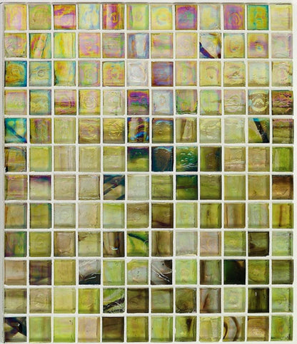 Haute Glass 1" x 1" Iridescent Mosaic Tile