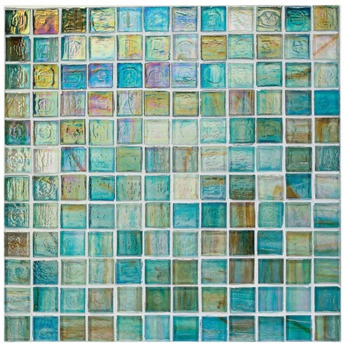 Haute Glass 1" x 1" Iridescent Mosaic Tile