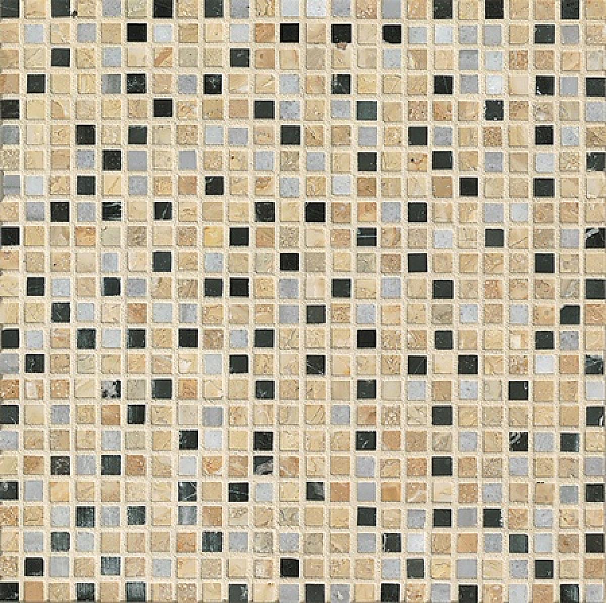 Menage et Trois Random Checks Mosaic Tile