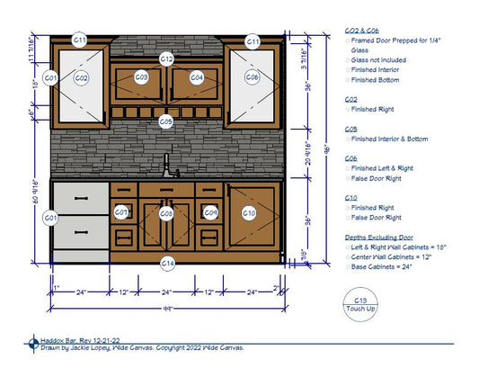 Custom Bar Cabinets (EH)
