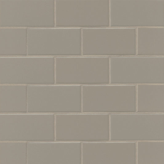 Traditions 3" x 6" Taupe Rectangle Wall Tile