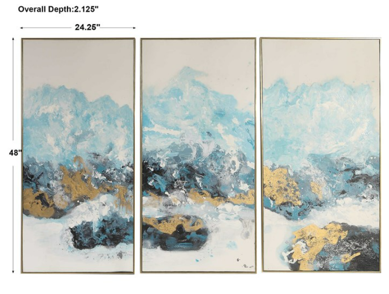 Seascape Triptych - Three Piece Set
