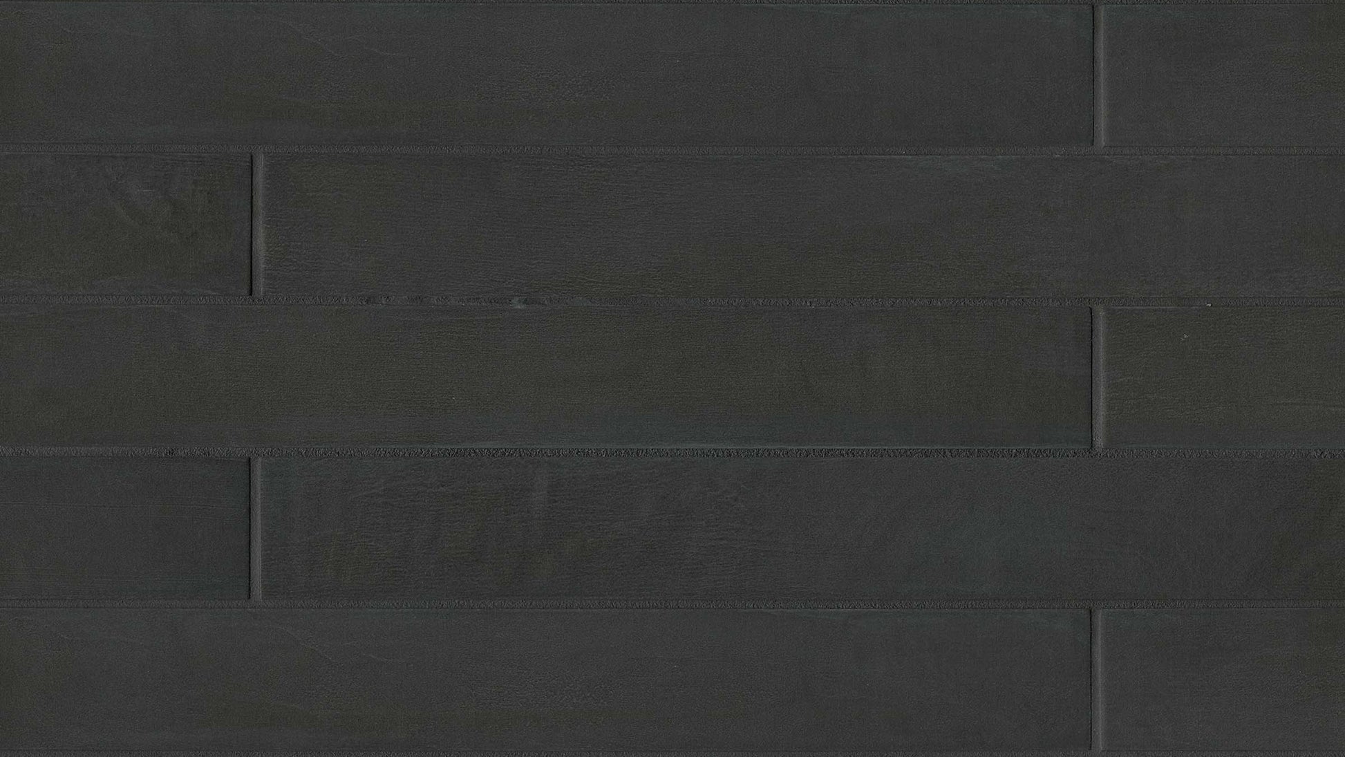 Black matte field tile in the size 3" x 24"