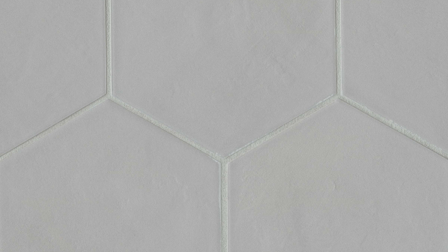 Grey hexagon field tile