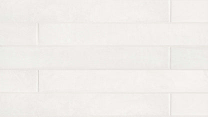 White matte field tile in the size 3" x 24"