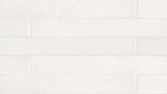 White matte field tile in the size 3" x 24"