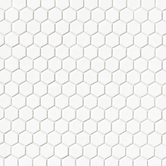 Le Café 1" x 1" Gloss Hexagon Mosaic Tile