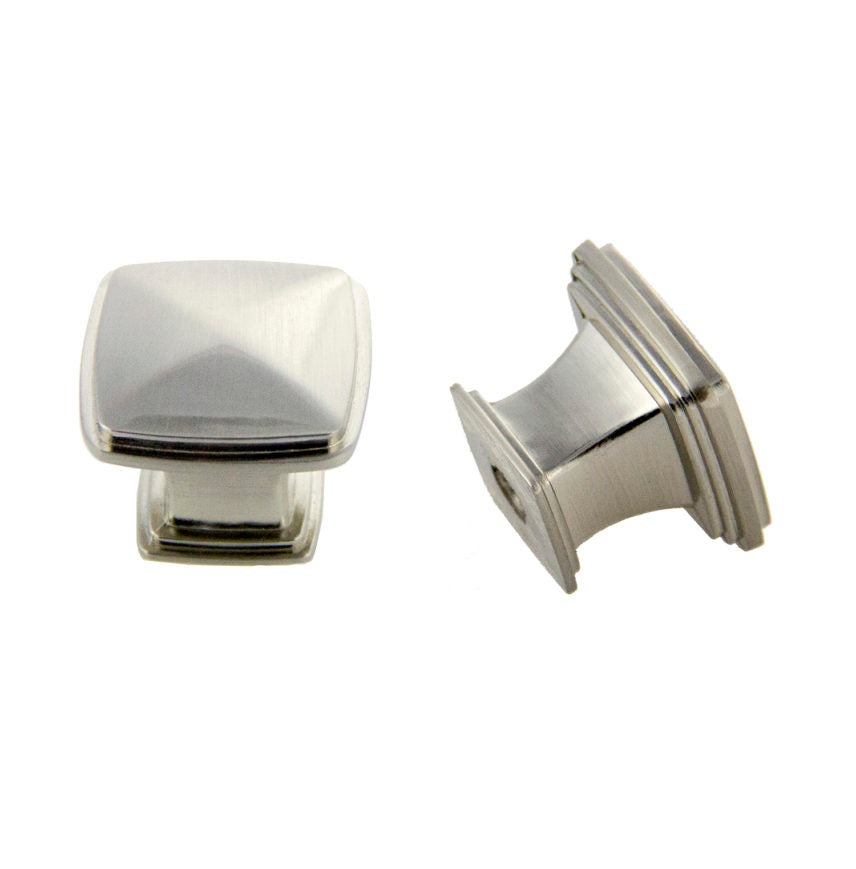 1-Inch Carson Kitchen & Bath Cabinet Square Knob