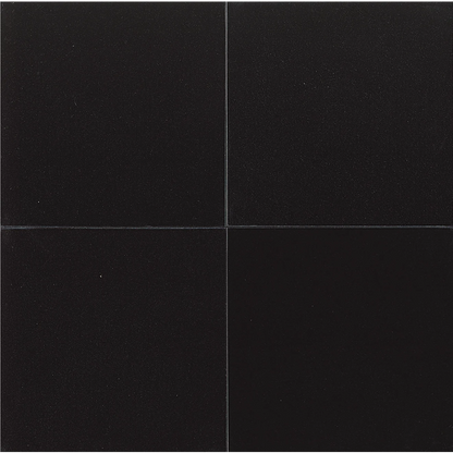 Honed black 24" x 24" Wall and floor tile