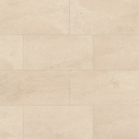 Crema Marfil Select Marble 12" x 24" Wall Tile