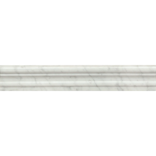 White Carrara 2" x 12" Trim Tile