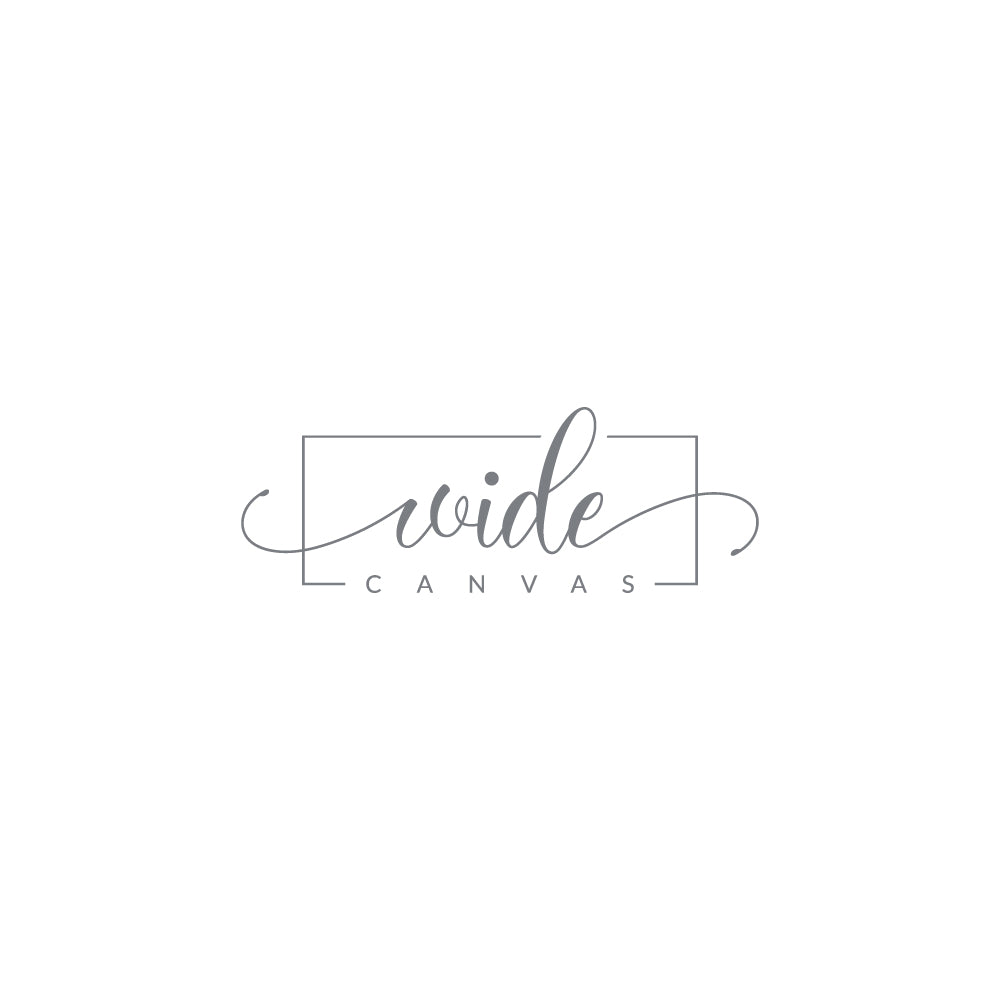 Wide Canvas logo in grey font
