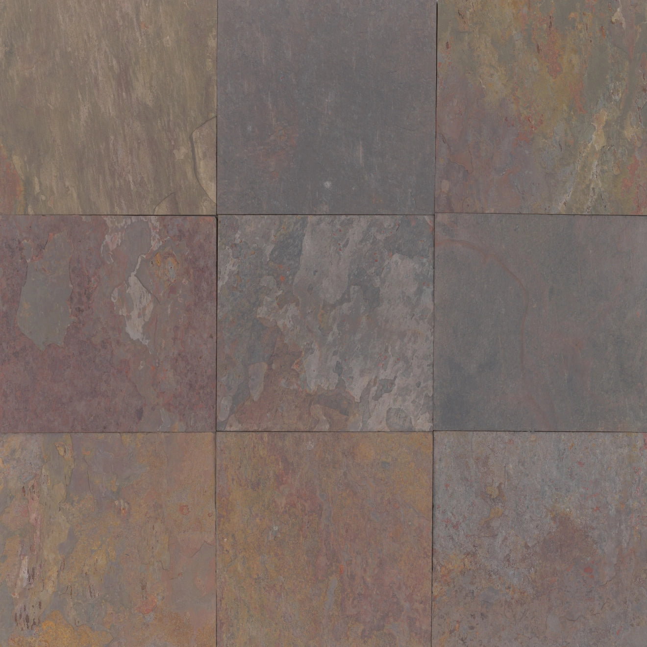 Rajah Multicolor 12" x 12" Floor Tile