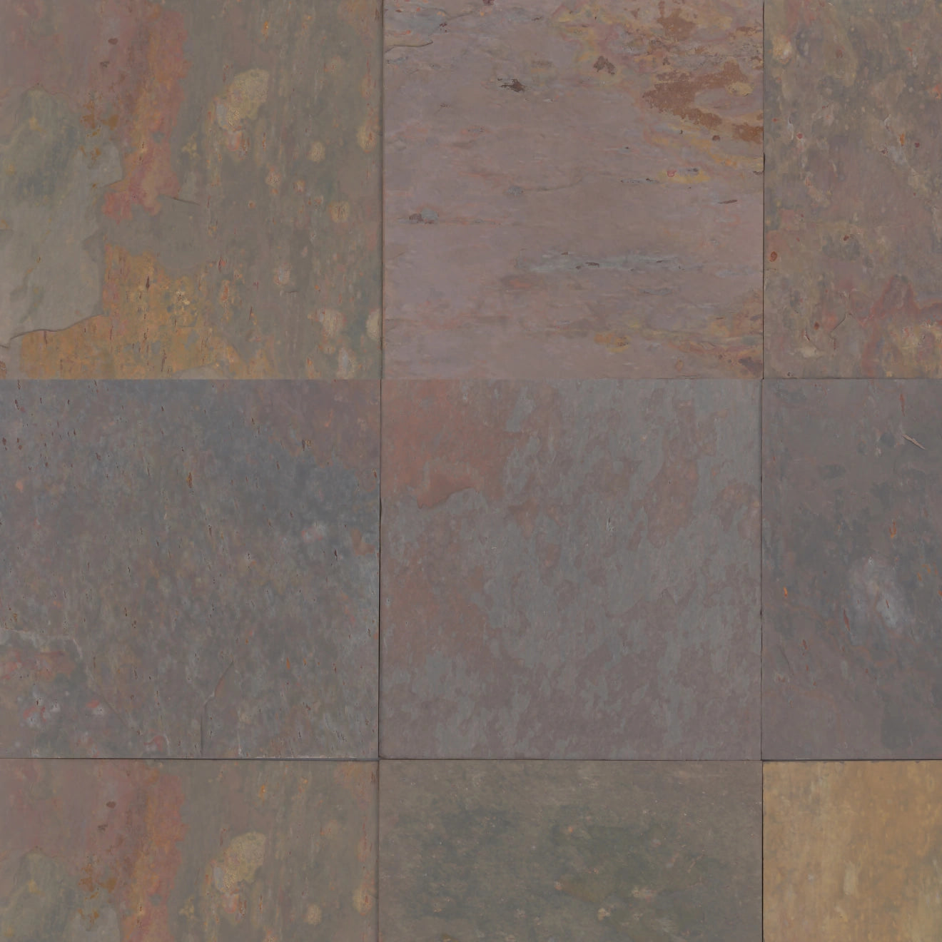 Rajah Multicolor 16" x 16" Floor Tile