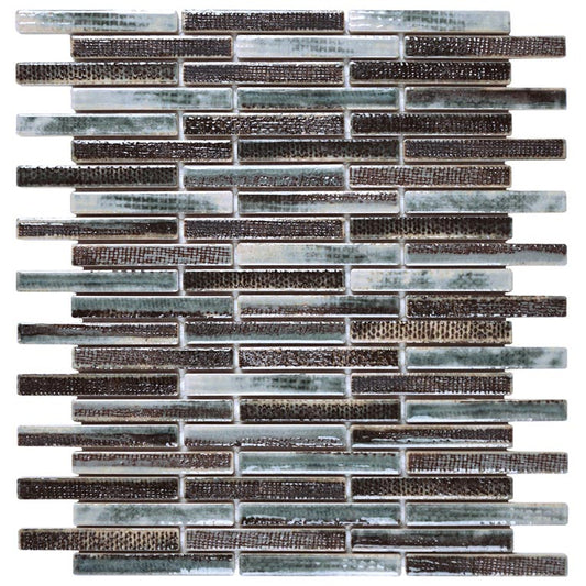 blue, gray, white, and charcoal porcelain mosaic tile for backsplash, shower walls, pools and light-duty floors