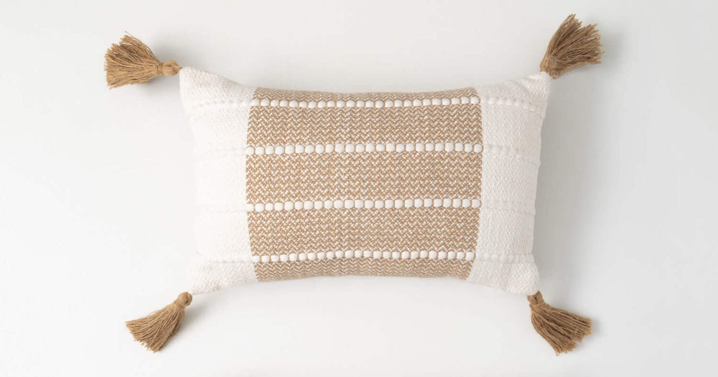 Two Tone Woven Pillow