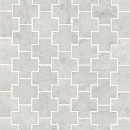 Monet Cross Marble Mosaic Tile