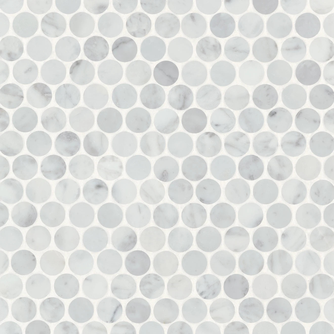 Monet 11-1/4" x 11-3/4" Circle Marble Mosaic Tile