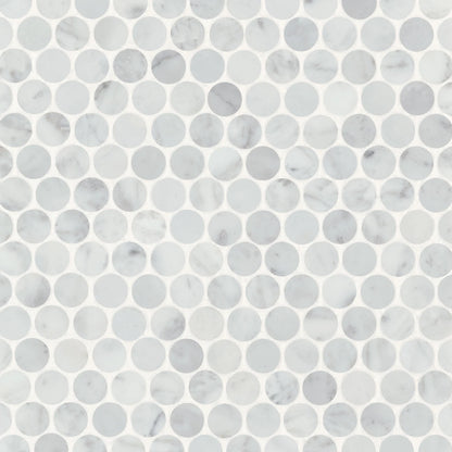 Monet 11-1/4" x 11-3/4" Circle Marble Mosaic Tile